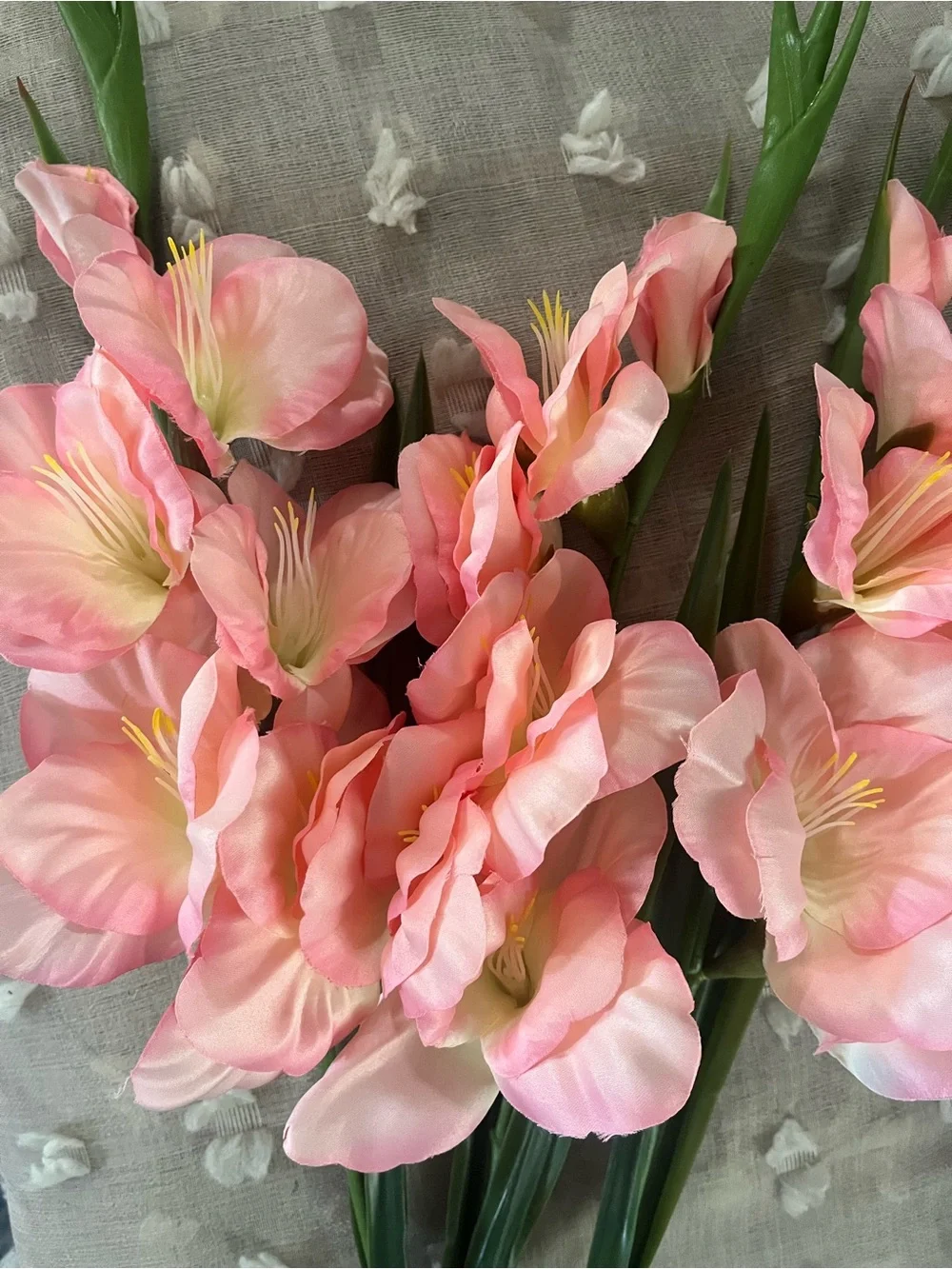 Artificial Pink Gladiolus Stem - Home Accents